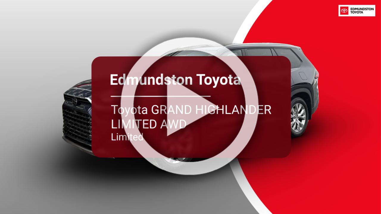 Toyota GRAND HIGHLANDER LIMITED AWD Limited 2026-