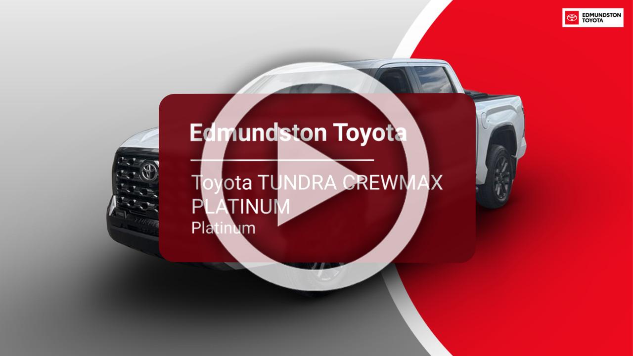 Toyota TUNDRA CREWMAX PLATINUM Platinum 2026-
